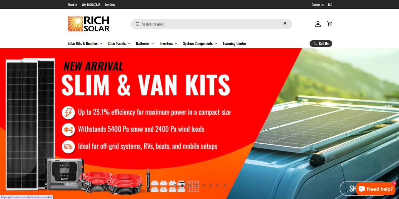 Rich Solar 200W Monocrystalline Panel